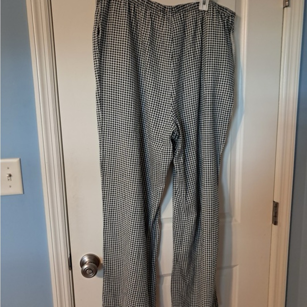 a new day Black and White Gingham Pants